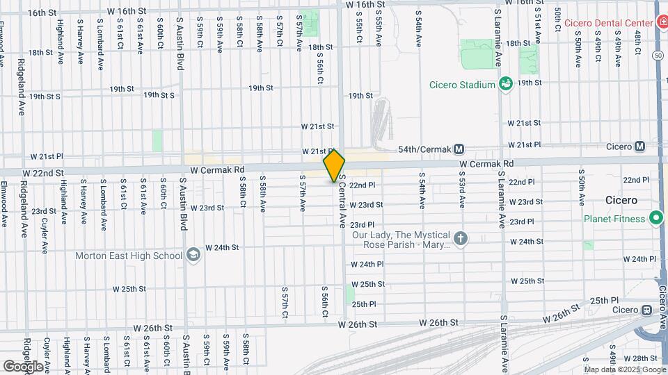 2228 S. Central Ave. Mapa y Detalles de la Ubicación