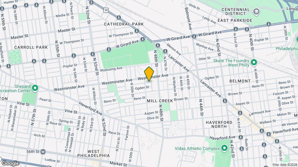 4838 Hoopes St Map and Location Details