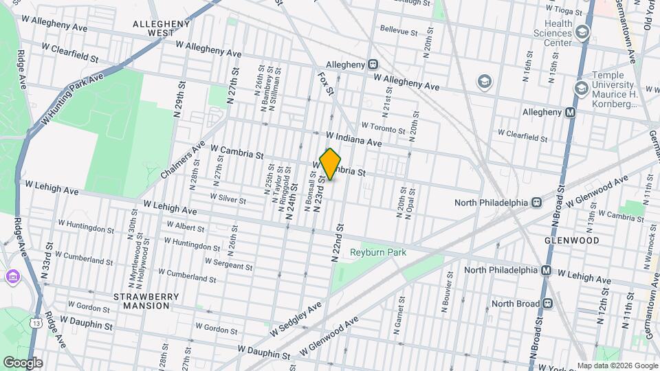 2826 N Croskey St Map and Location Details