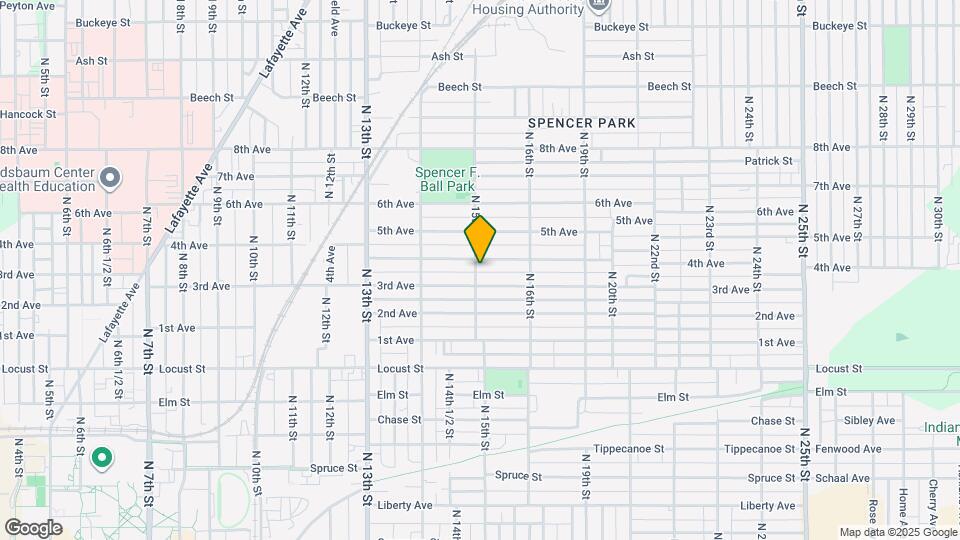 1207 N 15th St Map and Location Details