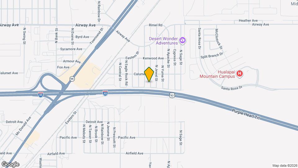3225 N Yavapai St Mapa y Detalles de la Ubicación