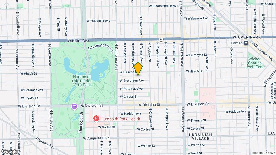 2652 W Evergreen Ave Mapa y Detalles de la Ubicación