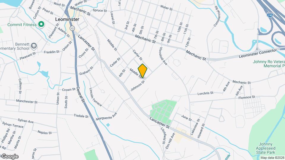 52 Johnson St, Unit 52 rear 1st floor Map and Location Details