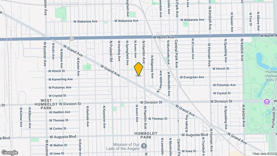 1321 N Avers Ave Map and Location Details
