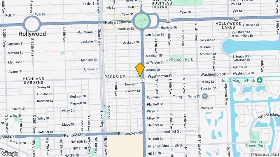 1814 Washington St Map and Location Details