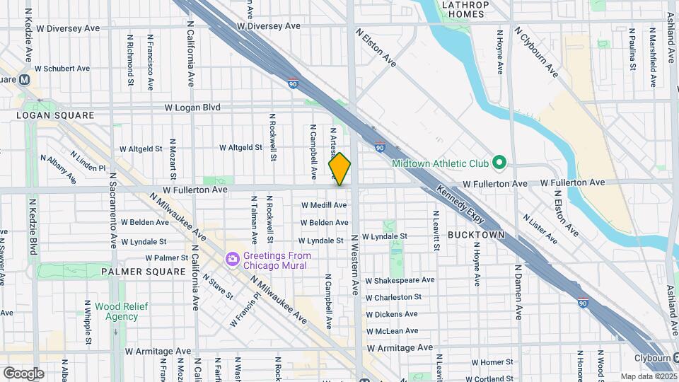 2423 W Fullerton Ave, Unit 2423 W Fullerton Ave Map and Location Details