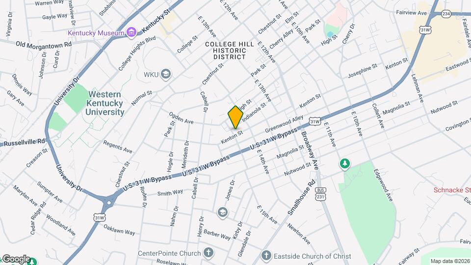 1449 Kenton St Map and Location Details