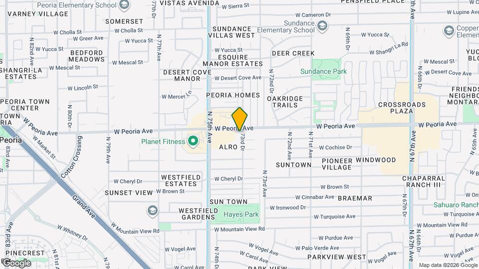 10546 N 73rd Dr Mapa y Detalles de la Ubicación