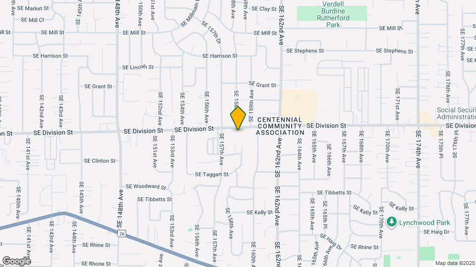 15764 SE Division St Mapa y Detalles de la Ubicación