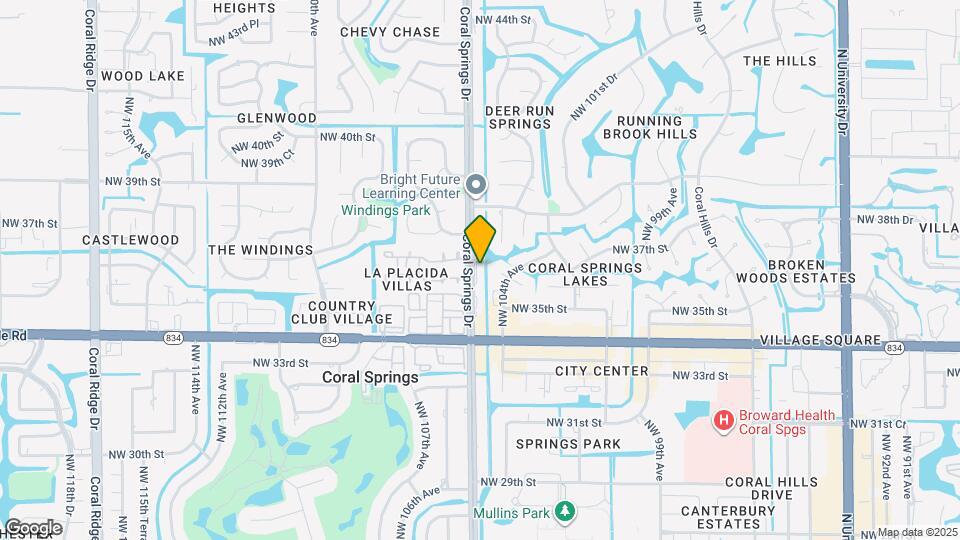 3629 Coral Springs Dr Map and Location Details