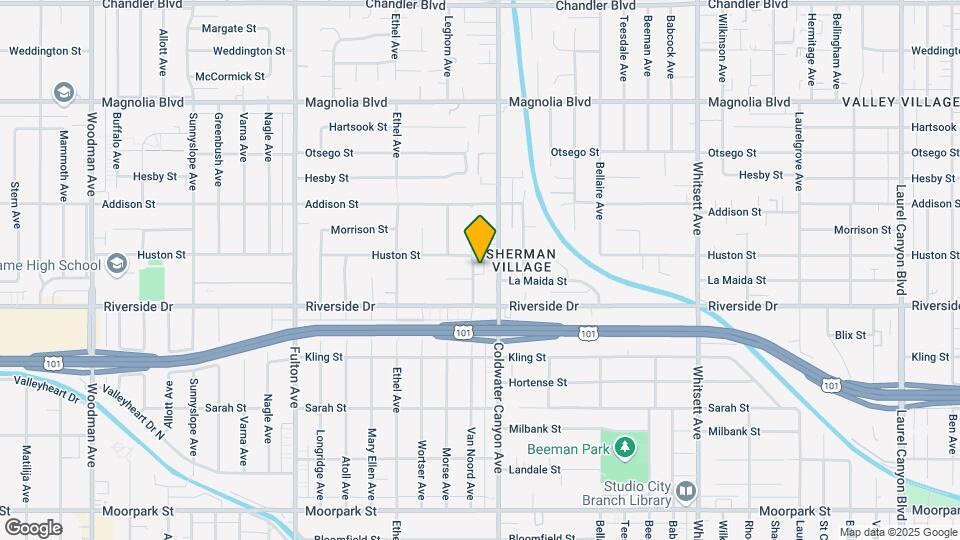 4844 Van Noord Ave Map and Location Details