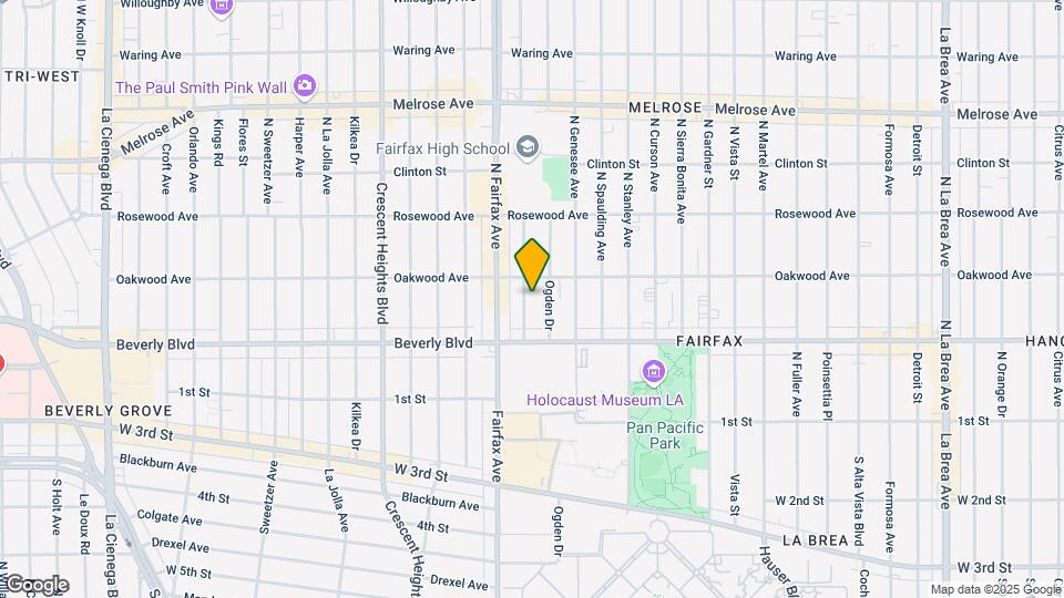 344 N Orange Grove Ave Map and Location Details
