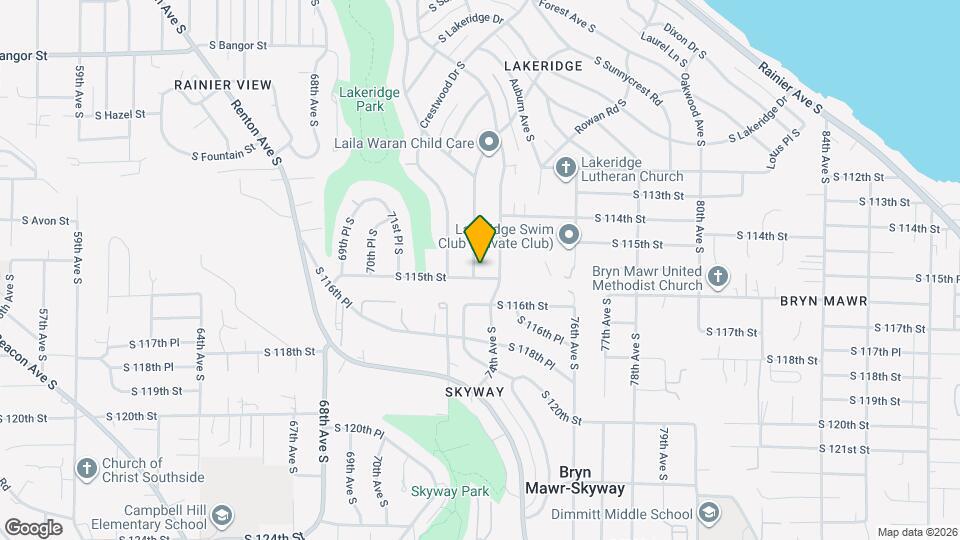 7306 S 115th St Map and Location Details