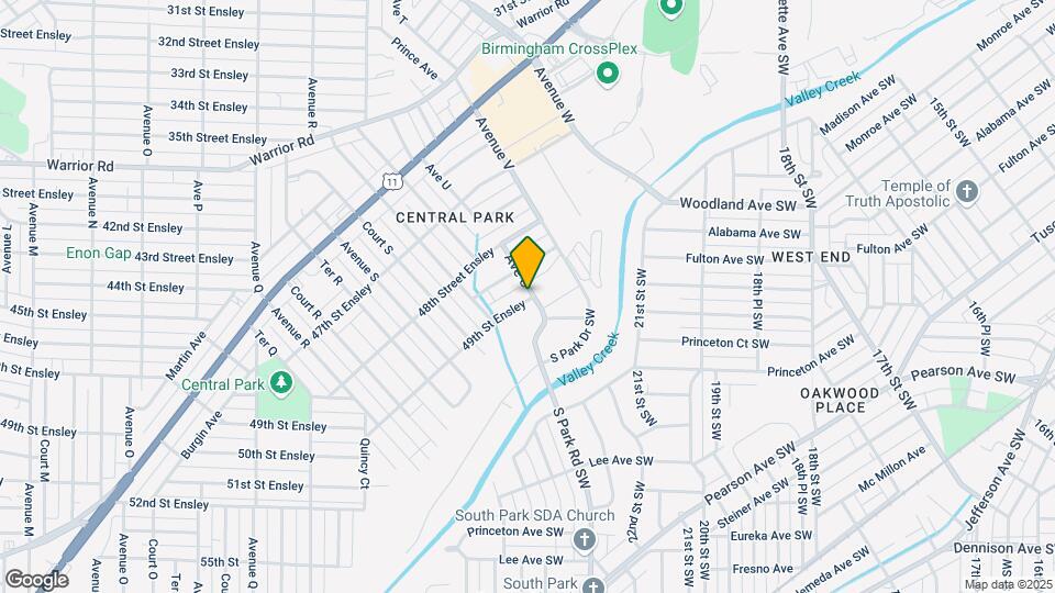 2034 49th St Ensley Map and Location Details