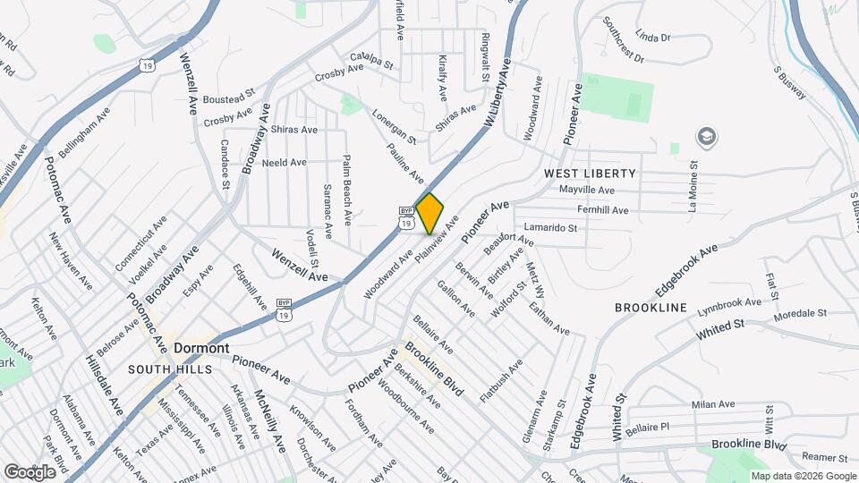 2407 Woodward Ave Map and Location Details