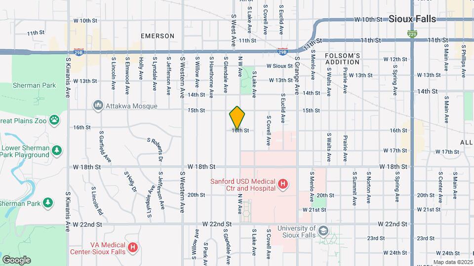 801 S West Ave Map and Location Details