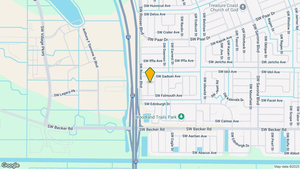 4437 SW Abovo St Map and Location Details
