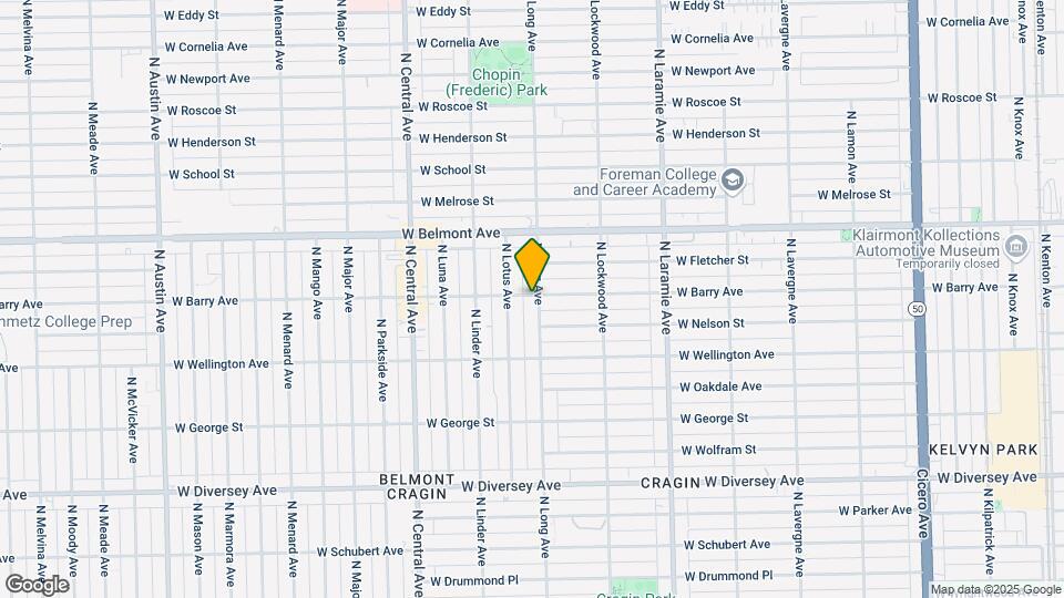 5409-5411 W Barry Ave Mapa y Detalles de la Ubicación