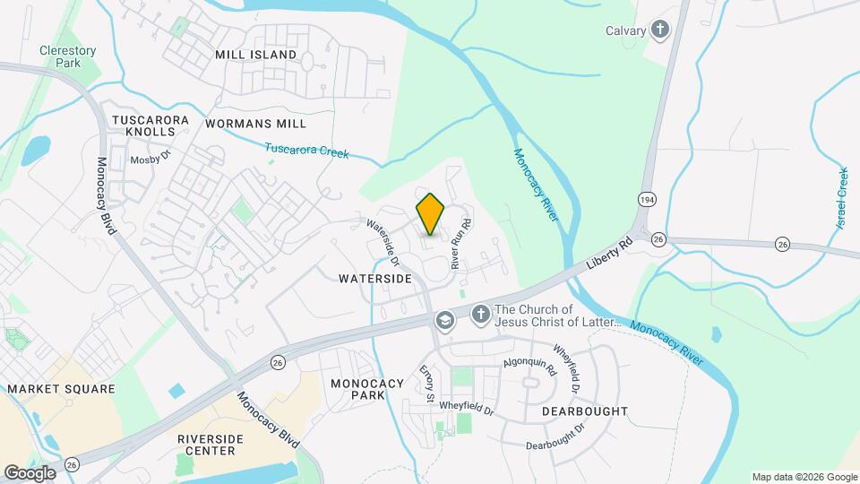 8024 Hollow Reed Ct Map and Location Details