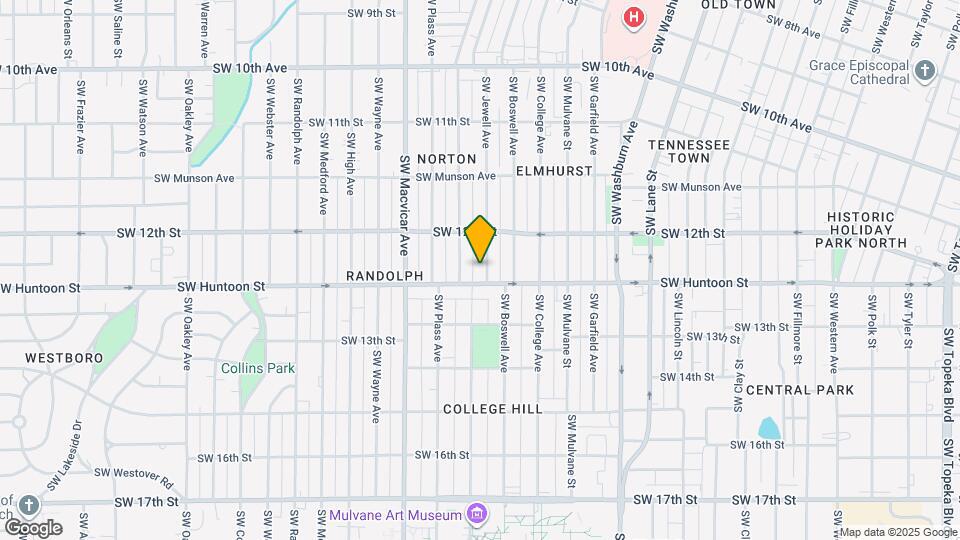 1235 SW Jewell Ave Map and Location Details