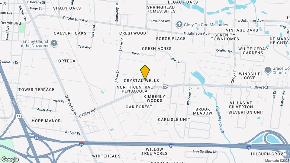 8126 Crystal Wells Pl Map and Location Details