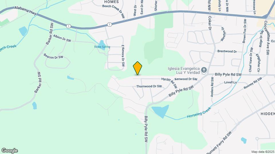 202 Hycliff Rd SW Map and Location Details