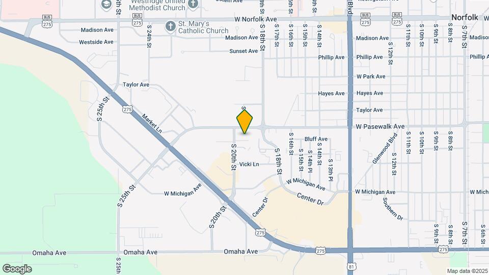 1806 Parker Cir Map and Location Details