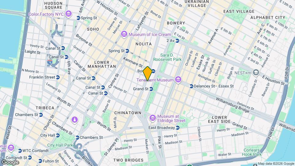 139 Bowery Map and Location Details