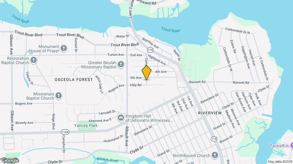 9454 Campus Ave Map and Location Details