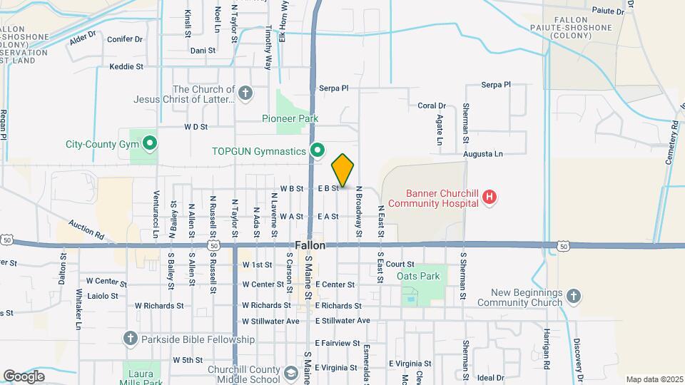 190 N Nevada St Map and Location Details