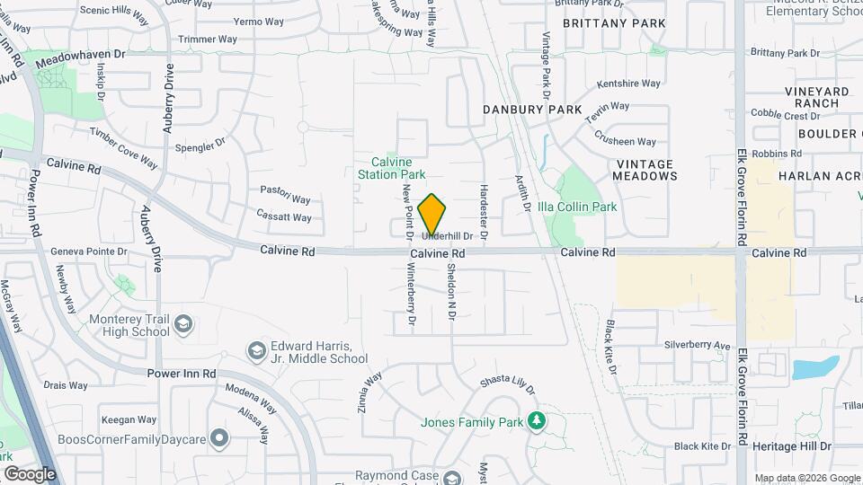 8582 Underhill Dr Map and Location Details