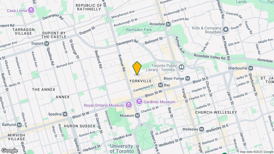 14A Hazelton Ave Map and Location Details