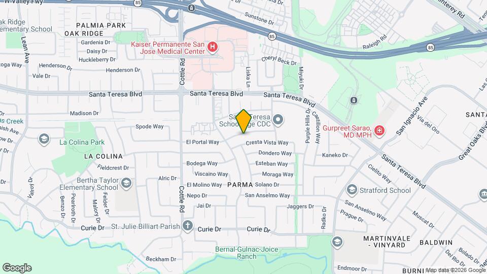 278 El Portal Way Map and Location Details