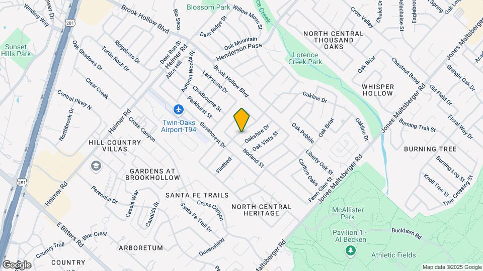 1910 Oakline Dr Map and Location Details