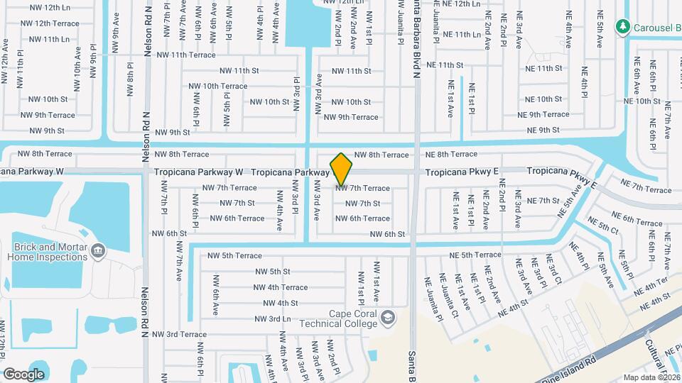 208 NW 7th Terrace Map and Location Details