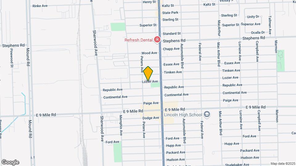7544 Lozier Ave Map and Location Details