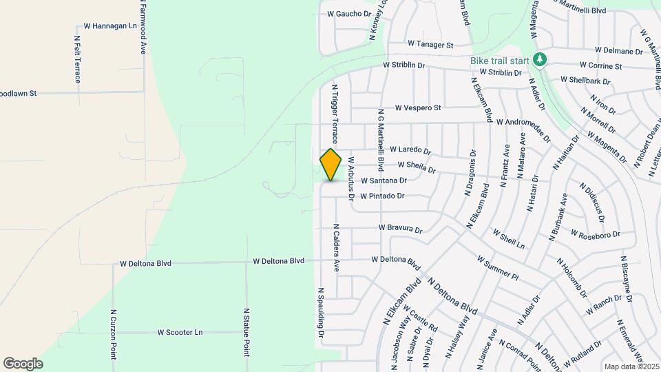 2916 W Santana Dr Map and Location Details