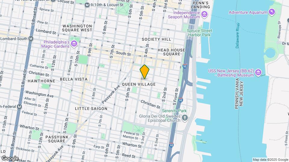 336 Fitzwater St, Unit 1 Map and Location Details