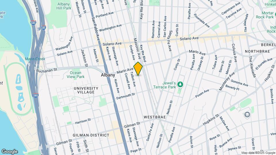 1040 Evelyn Ave Mapa y Detalles de la Ubicación