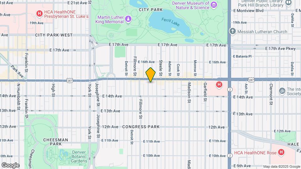 1464 Milwaukee St Map and Location Details