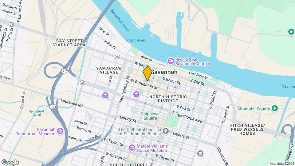 110 W Broughton St Mapa y Detalles de la Ubicación
