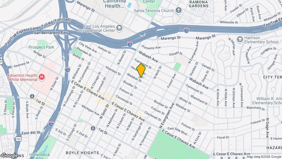 2505 Malabar St Map and Location Details