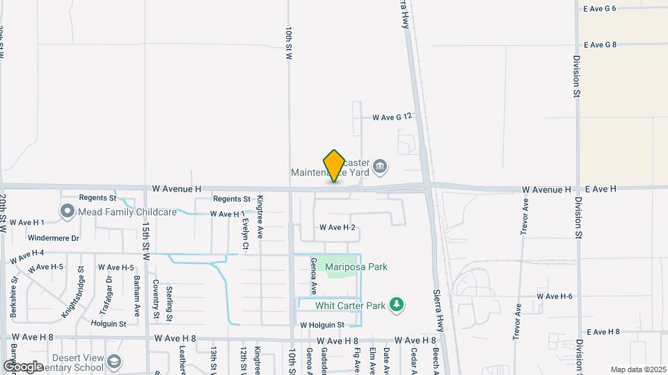 713 W Ave H-10 Map and Location Details