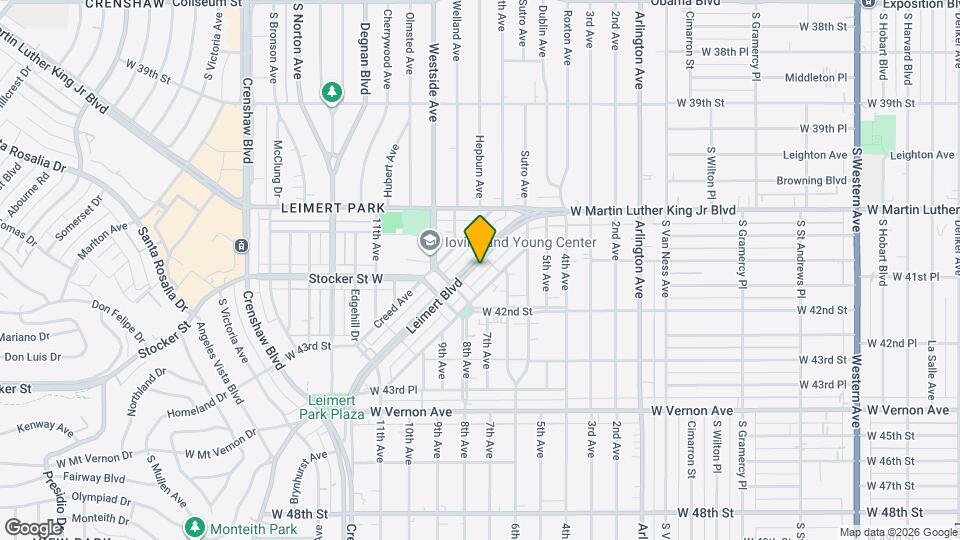 4172 Leimert Blvd Mapa y Detalles de la Ubicación