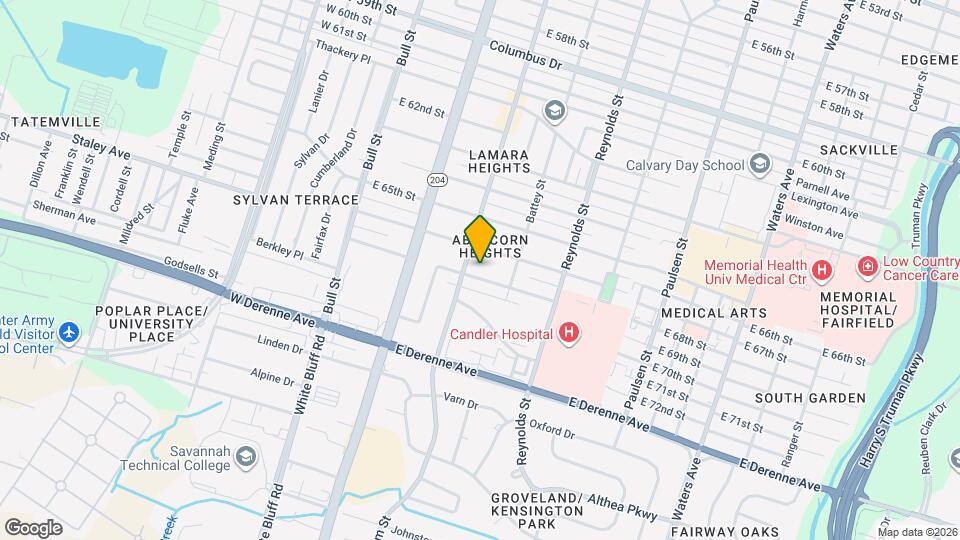 206 Brandywine Rd Map and Location Details