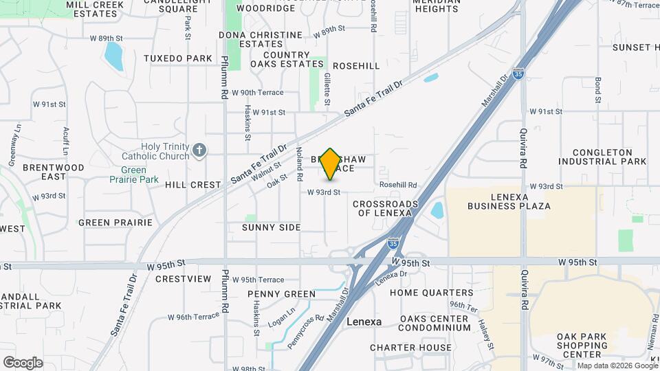 12906 W 93rd St Map and Location Details