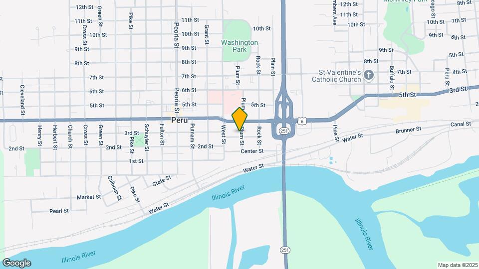 1411 Bluff St Map and Location Details