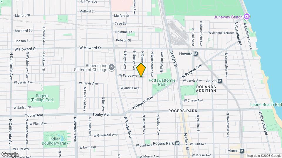 7410 N Damen Ave Map and Location Details