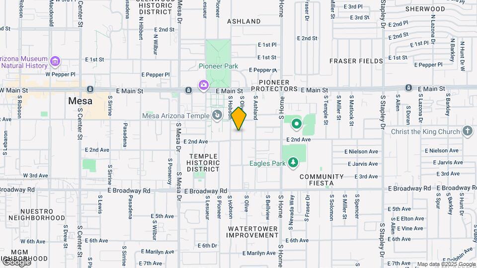 132 S Olive Map and Location Details