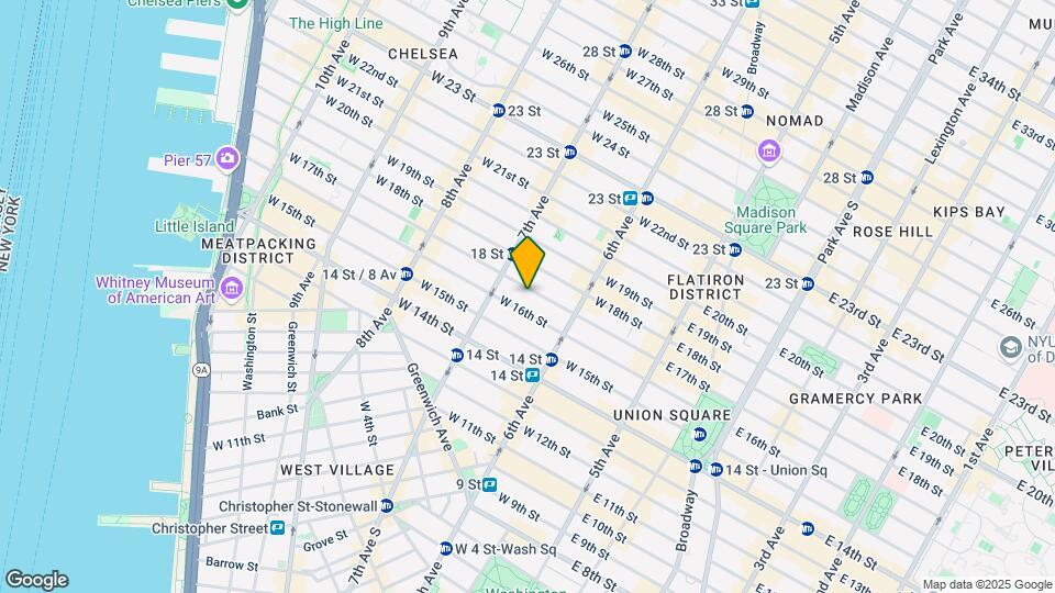 136 W 17th St Mapa y Detalles de la Ubicación